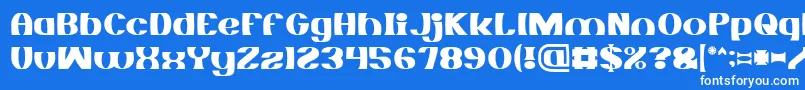 MONOCHROME Font – White Fonts on Blue Background