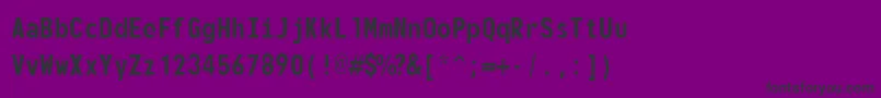 フォントmonofonto – 紫の背景に黒い文字