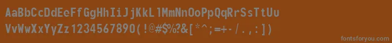 Шрифт monofonto – серые шрифты на коричневом фоне