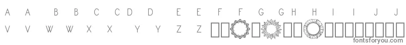 Шрифт Monogram Framer Demo – серые шрифты