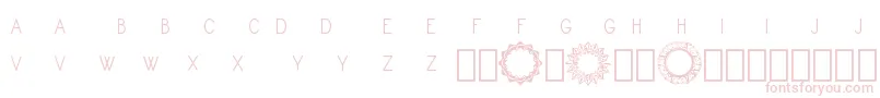 fuente Monogram Framer Demo – Fuentes Rosadas Sobre Fondo Blanco