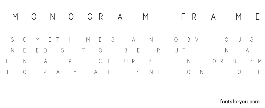 Monogram Framer Demo-fontti