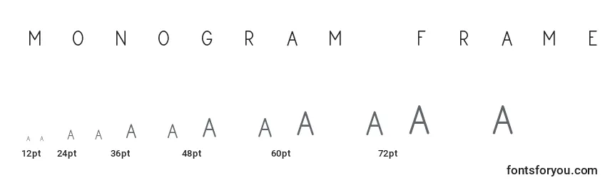 Tamaños de fuente Monogram Framer Demo (134780)