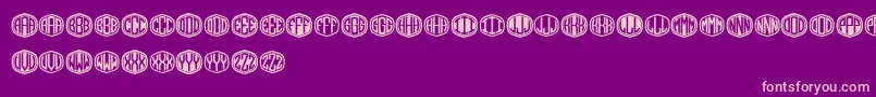 Monograma Font – Pink Fonts on Purple Background
