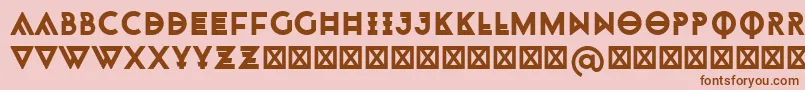 Monohipster Font – Brown Fonts on Pink Background