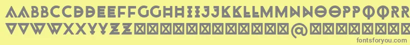 Monohipster Font – Gray Fonts on Yellow Background