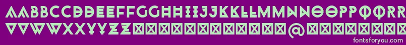 Monohipster Font – Green Fonts on Purple Background