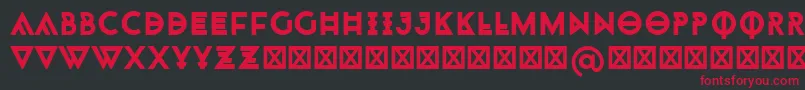 Monohipster Font – Red Fonts on Black Background