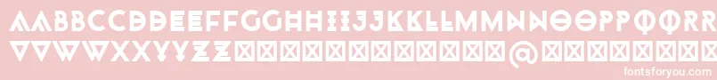 Monohipster Font – White Fonts on Pink Background
