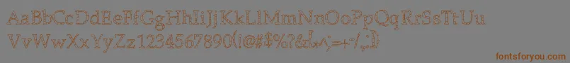 Monolithic Font – Brown Fonts on Gray Background