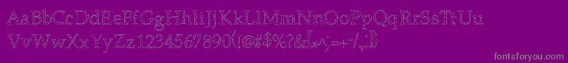 Monolithic Font – Gray Fonts on Purple Background