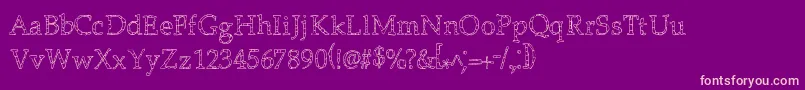 Monolithic Font – Pink Fonts on Purple Background