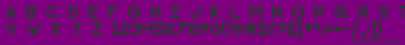 Monometric Font – Black Fonts on Purple Background