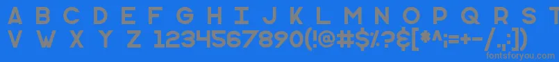 フォントMonometric – 青い背景に灰色の文字