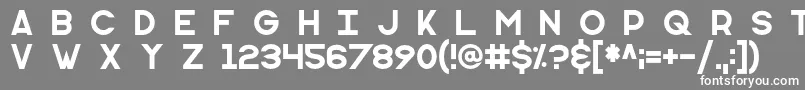 フォントMonometric – 灰色の背景に白い文字