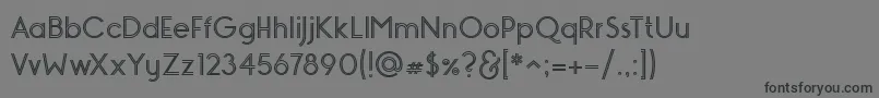 MONOPOLY INLINE Font – Black Fonts on Gray Background