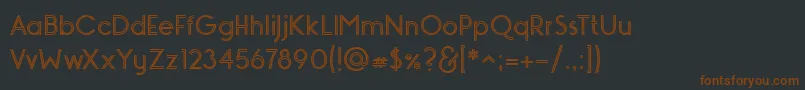MONOPOLY INLINE Font – Brown Fonts on Black Background