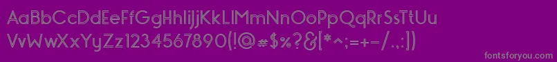 Police MONOPOLY INLINE – polices grises sur fond violet