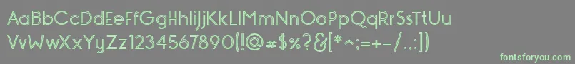 MONOPOLY INLINE Font – Green Fonts on Gray Background