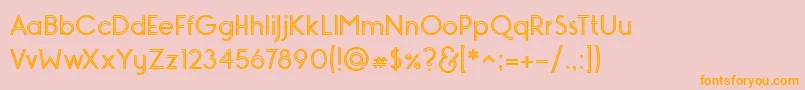 Подробнее о шрифте MONOPOLY INLINE Шрифт MONOPOLY INLINE – оранжевые шрифты на розовом фоне