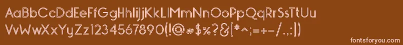 Шрифт MONOPOLY INLINE – розовые шрифты на коричневом фоне
