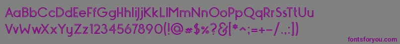 Подробнее о шрифте MONOPOLY INLINE Шрифт MONOPOLY INLINE – фиолетовые шрифты на сером фоне