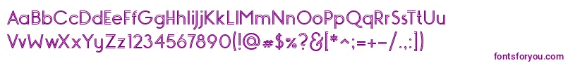 MONOPOLY INLINE Font – Purple Fonts on White Background