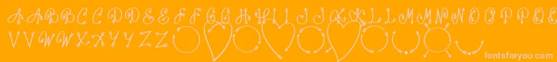 fuente Monorow One Font D by 7NTypes – Fuentes Rosadas Sobre Fondo Naranja