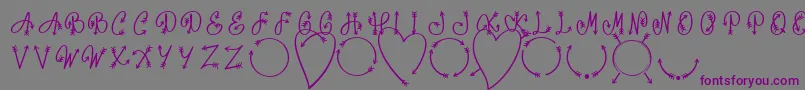 Fonte Monorow One Font D by 7NTypes – fontes roxas em um fundo cinza