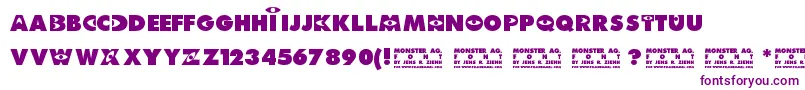 Monster AG Font – Purple Fonts