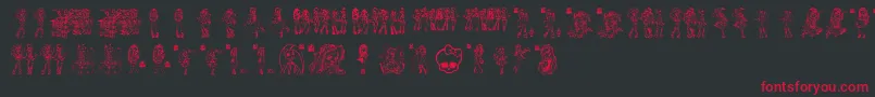 Monster High Font – Red Fonts on Black Background