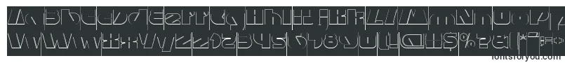 MONSTER ROCK Hollow Inverse-Schriftart – Schriftarten, die mit M beginnen
