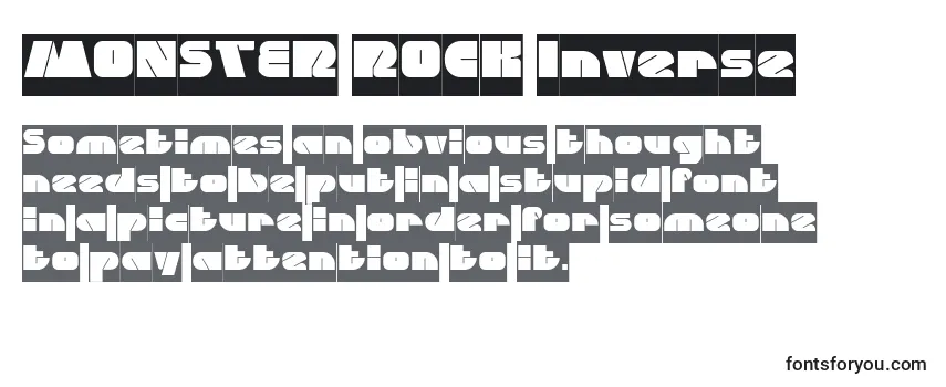MONSTER ROCK Inverse-fontti