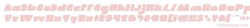 Шрифт MONSTER ROCK Italic – розовые шрифты