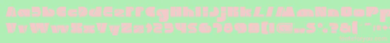 MONSTER ROCK Light Font – Pink Fonts on Green Background