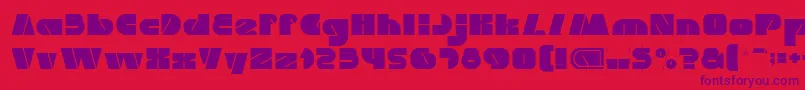 MONSTER ROCK Light Font – Purple Fonts on Red Background