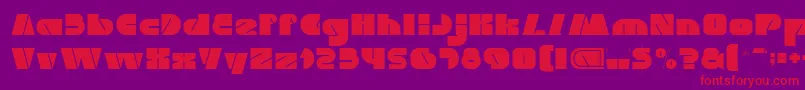 MONSTER ROCK Light Font – Red Fonts on Purple Background