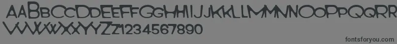 Monster World Font – Black Fonts on Gray Background