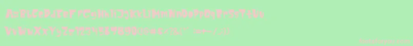 Шрифт MonsTerio – розовые шрифты на зелёном фоне