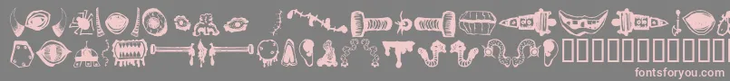 MonsterMasher Font – Pink Fonts on Gray Background