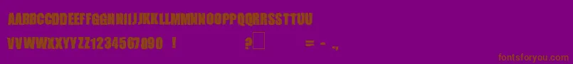 MONSTERZ Font – Brown Fonts on Purple Background