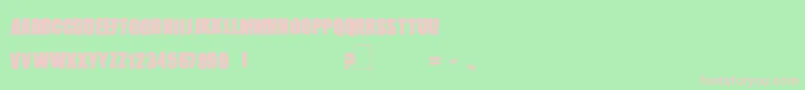 MONSTERZ Font – Pink Fonts on Green Background