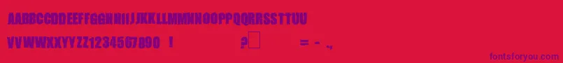 MONSTERZ Font – Purple Fonts on Red Background