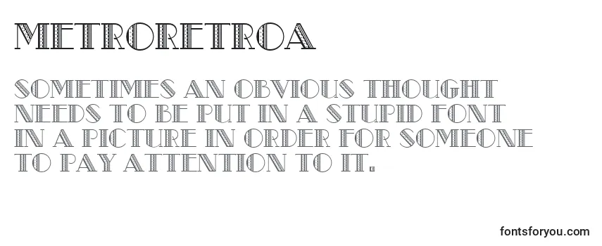 MetroRetroA-fontti