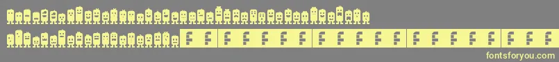 monsterz Font – Yellow Fonts on Gray Background