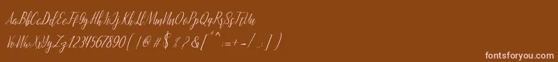 Подробнее о шрифте montalia script Шрифт montalia script – розовые шрифты на коричневом фоне