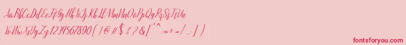 Saiba mais sobre a fonte montalia script Fonte montalia script – fontes vermelhas em um fundo rosa