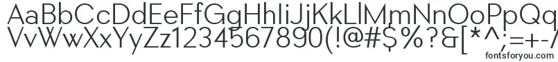 Montblanc Regular-fontti – hiusohuet fontit