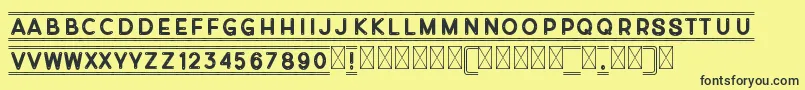 Montecarlito Font – Black Fonts on Yellow Background