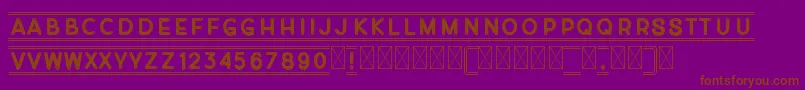 Шрифт Montecarlito – коричневые шрифты на фиолетовом фоне